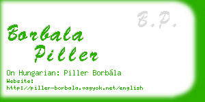 borbala piller business card