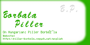 borbala piller business card